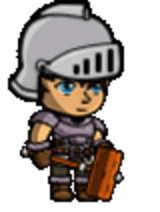 Click Hero! knight walking