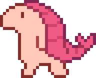 Micro Pets spiky pink lizard walking