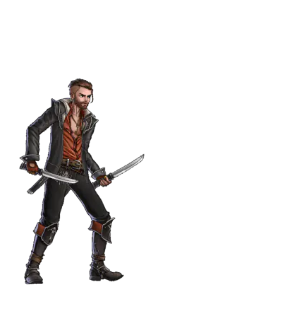 Fox leaping into a dagger attack